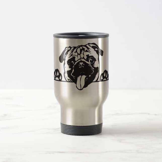 Taza De Viaje Mi Pug (Centro)