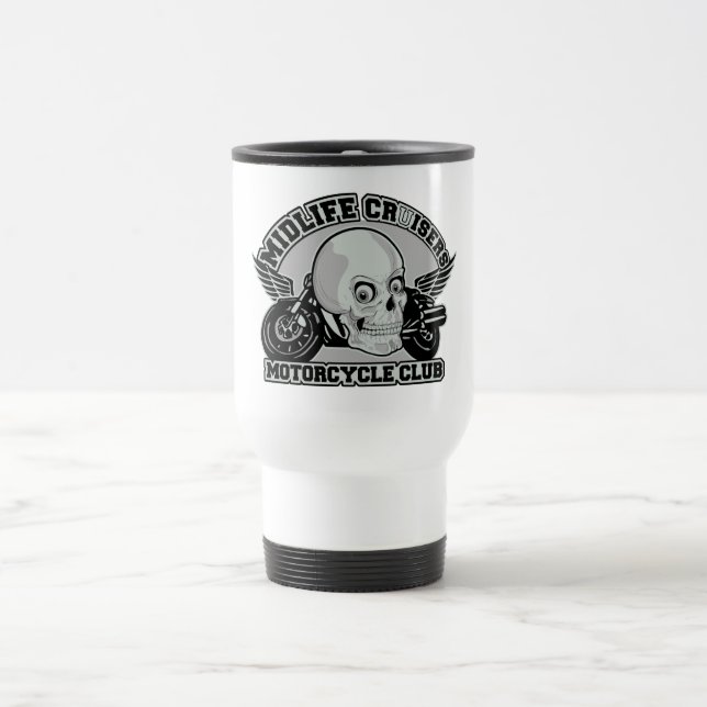 Taza De Viaje Midlife Cruisers MC personalizado mug - elegir est (Centro)