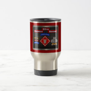Taza De Viaje Mighty 20th Brigada de Ingenieros-Aerotransportada