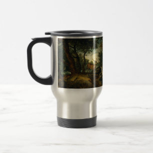Taza De Viaje Milagro de San Huberto por Peter Paul Rubens 