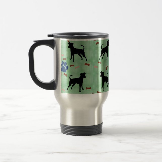Taza De Viaje Miniatura de la sombra de Pinscher (Izquierda)