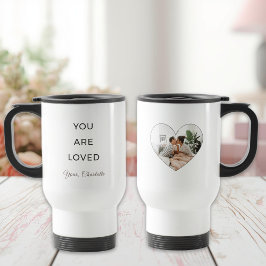Taza De Viaje Minimalist You Are Loved Valentine Travel Mug
