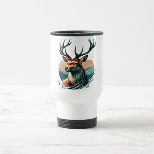 Taza De Viaje Mirada sublime del ciervo