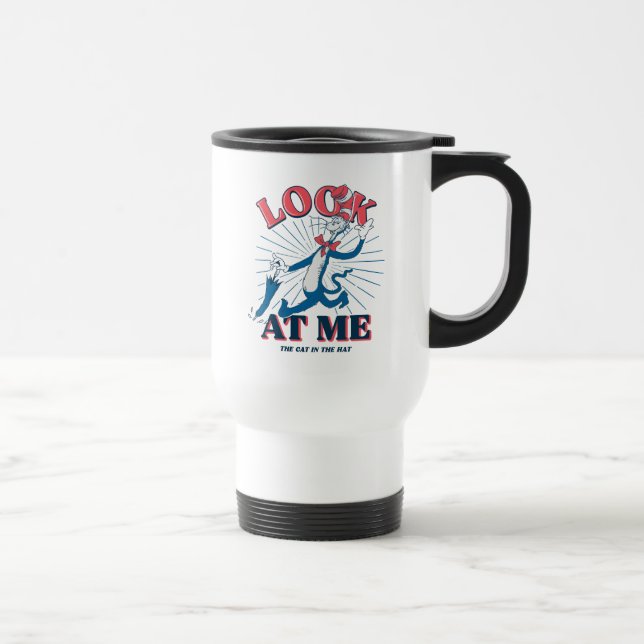Taza De Viaje Mírame Gato En El Gorra (Derecha)