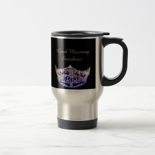 Taza De Viaje Miss América Buenos días Sunshine Crown Mug (Derecha)