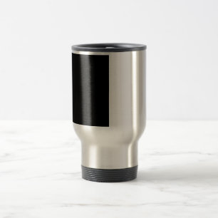 Taza De Viaje Mitad Negro Y Mitad Blanco Medio Personaliza Esto