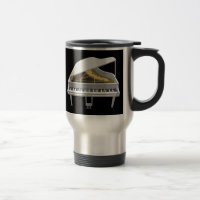 Modelo 3D: Gran Piano Blanco: Mug de viaje