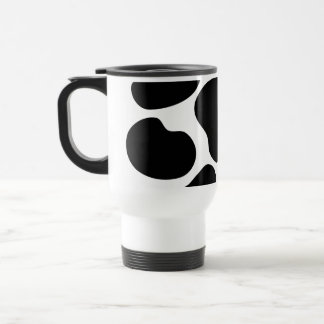 Taza De Viaje Modelo blanco y negro de la impresión de la vaca