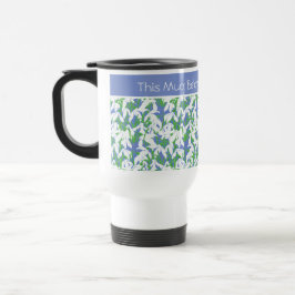 Taza De Viaje Modelo bonito de Snowdrops de la primavera en
