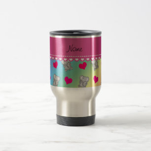 Taza De Viaje Modelo conocido personalizado del corazón de los