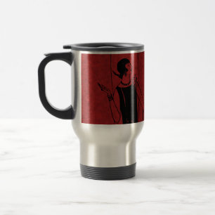 Taza De Viaje Modelo de desfile de moda Art Déco de los años 20