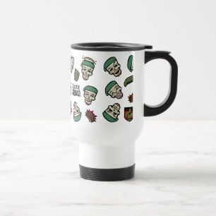 Taza De Viaje Modelo de la emoji de la bandera del pelotón el