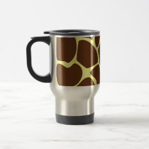 Taza De Viaje Modelo del estampado de girafa en Brown oscuro