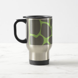 Taza De Viaje Modelo del estampado de girafa en gris