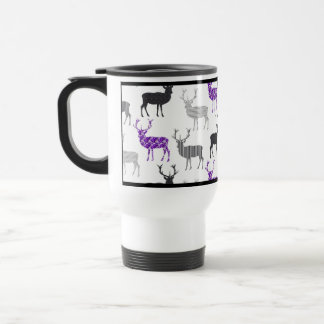 Taza De Viaje Modelo púrpura del navidad del macho de los