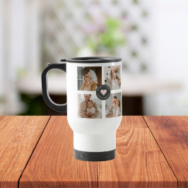 Taza De Viaje Modern Collage Personalized Family Photo Gift