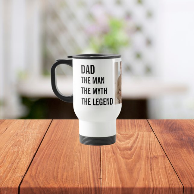 Taza De Viaje Modern Collage Photo | Dad Gift (Subido por el creador)
