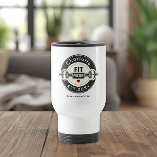 Taza De Viaje Modern Personalized Fit Mom Tumbler Gift