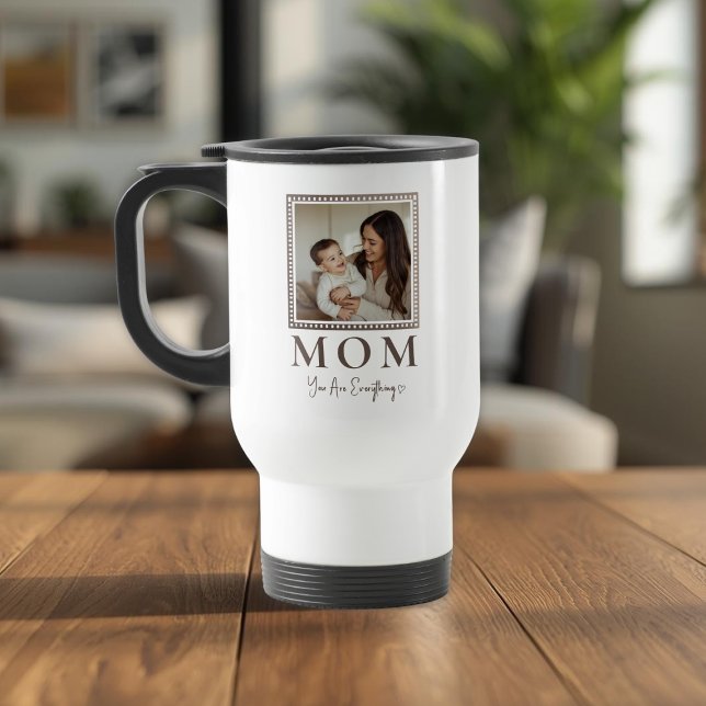 Taza De Viaje Modern Personalized Mom Photo Travel Mug (Subido por el creador)