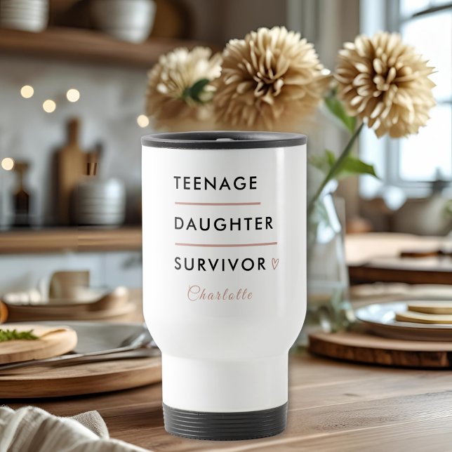 Taza De Viaje Modern Teen Daughter Survivor Personalized (Subido por el creador)
