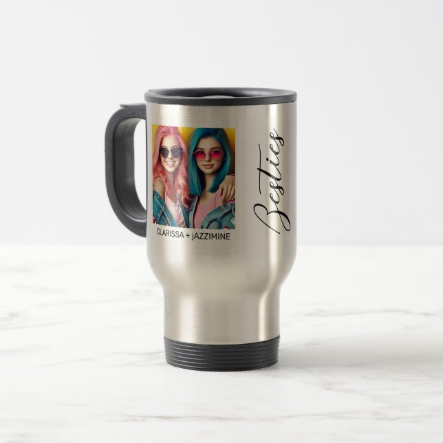 Taza De Viaje Moderna escritura bestie negra 2 foto (Anverso izquierdo)