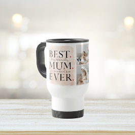 Taza De Viaje Moderno Collage Photo Pink Happy Mothers Day