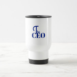 Taza De Viaje Moderno Minimal El CEO Azul