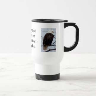 Taza De Viaje Modifique el viaje americano de Eagle calvo/la