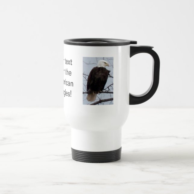 Taza De Viaje Modifique el viaje americano de Eagle calvo/la (Derecha)