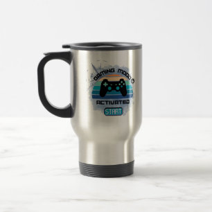 Taza De Viaje "Modo de juego activado - Café de jugador"