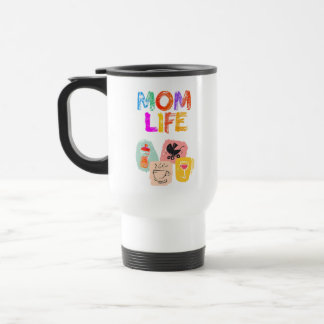 Taza De Viaje MOM LIFE Travel Mug - Alegría de la maternidad