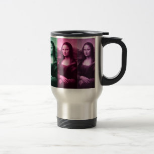 Taza De Viaje Mona Lisa Púrpura Rosa Verde