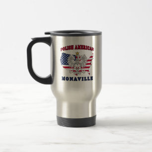 Taza De Viaje Monaville Texas Polaco Americano