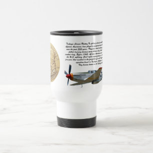 TAZA DE VIAJE MONEDA DE AIRMEN DE TUSKEGEE