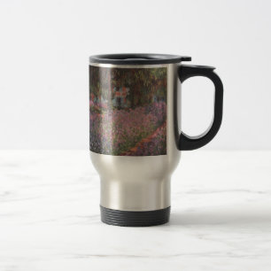 Taza De Viaje Monet florece arte de las vides de Giverny del