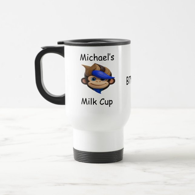 Taza De Viaje Mono Punk  (Izquierda)