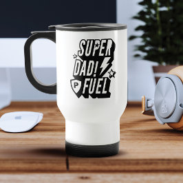 Taza De Viaje Monograma de cómico de superhéroe de combustible S