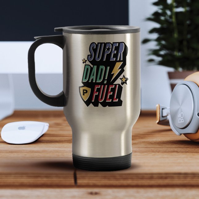 Taza De Viaje Monograma de cómico de superhéroe de combustible S (Subido por el creador)