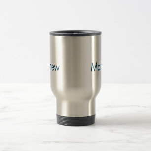 Taza De Viaje monograma de letra inicial simple añade tu nombre
