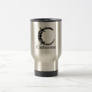 Taza De Viaje Monograma de lujo: Catherine