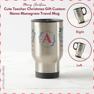Taza De Viaje Monograma de nombre personalizado de regalo de Nav
