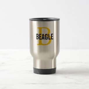 Taza De Viaje Monograma del beagle