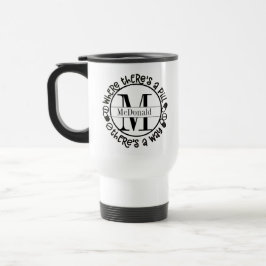 Taza De Viaje Monograma Farmacéutico / Equipo Técnico de Viaje