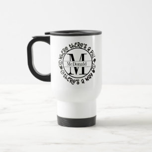 Taza De Viaje Monograma Farmacéutico / Equipo Técnico de Viaje