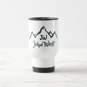 Taza De Viaje Monograma personalizable de la gama de montañas di