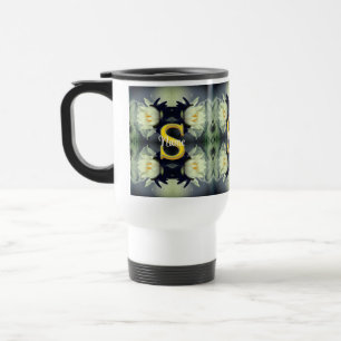 Taza De Viaje Monograma personalizado con tu inicial y nombre Fl