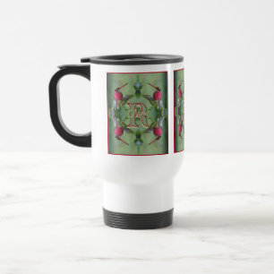 Taza De Viaje Monograma Personalizado Con Tu Nombre Inicial Arte
