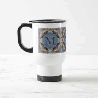 Taza De Viaje Monograma personalizado Tu inicial Arte de natural