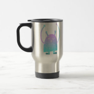 Taza De Viaje Monstruo Azul Pequeño y Lindo