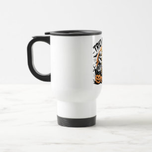Taza De Viaje Monstruos de Halloween de truco oscuro o cerveza